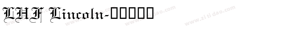 LHF Lincoln字体转换
